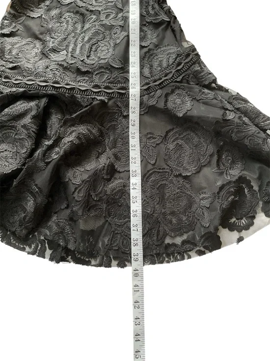 Reiss Adia Fit And Flare Lace Black Dress, size US 4 - Picture 14 of 14